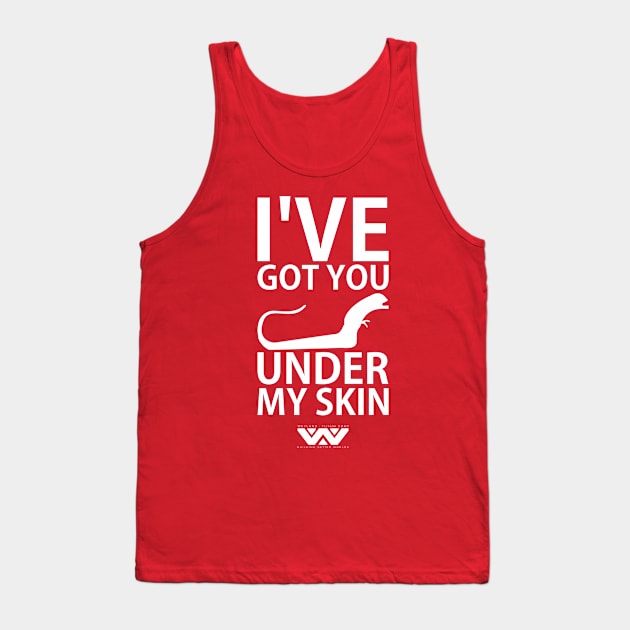 Under my skin white Tank Top by LordDanix